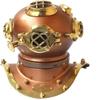Vintage Handmade Marine Divers Diving Helmet Miniature – US Navy, Copper Finish, 20.32 Cm