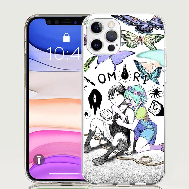 Игровой чехол для телефона O-Omori с мультяшным принтом для iPhone 18 17 Air 16 15 Plus 11 14 Pro Max 13 Mini 12 7 8 + SE Художественный узор Индивидуальная крышка 17 A