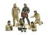 Tamiya 1/35 Military Miniature Series No. 347 U.S. Army Tank Crew Set, European Front, Plastic Model Kit 35347