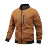 Men S Plus Size Casual Jacket Long Sleeve Stand Collar Spring Autumn
