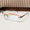 Y2K Style Frameless Sunglasses UV Protection Decorative Sun Glasses Punk Eyeglasses  Female