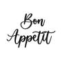 1 шт. Металлический декор для стен - Современный фермерский "Bon Appetit" Большая подвесная кухонная табличка
