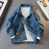 Retro Japanese Lapel Denim Jacket for Men - Casual & Loose