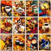 Полная площадь Алмазная картина 5d Diy Кофейная чашка Пейзаж Алмазная вышивка Наборы Мозаика Домашний декор
