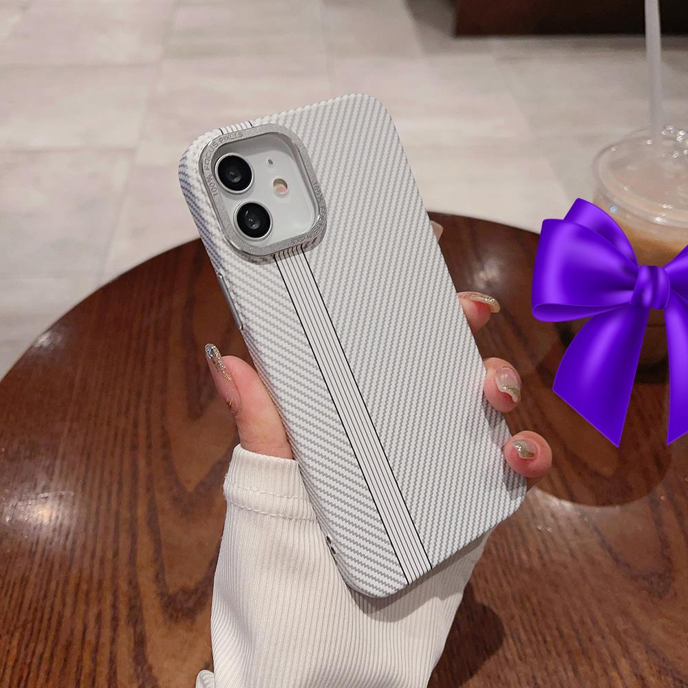 Чехол для телефона из углеродного волокна для iPhone 11 12 13 14 15 16 17 Pro/ Pro Max Задняя крышка телефона Текстура углеродного волокна