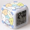 Cute Corner Biological Alarm Clock Colorful Color Changing Alarm Clock Hot Sale Student Creative Gifts