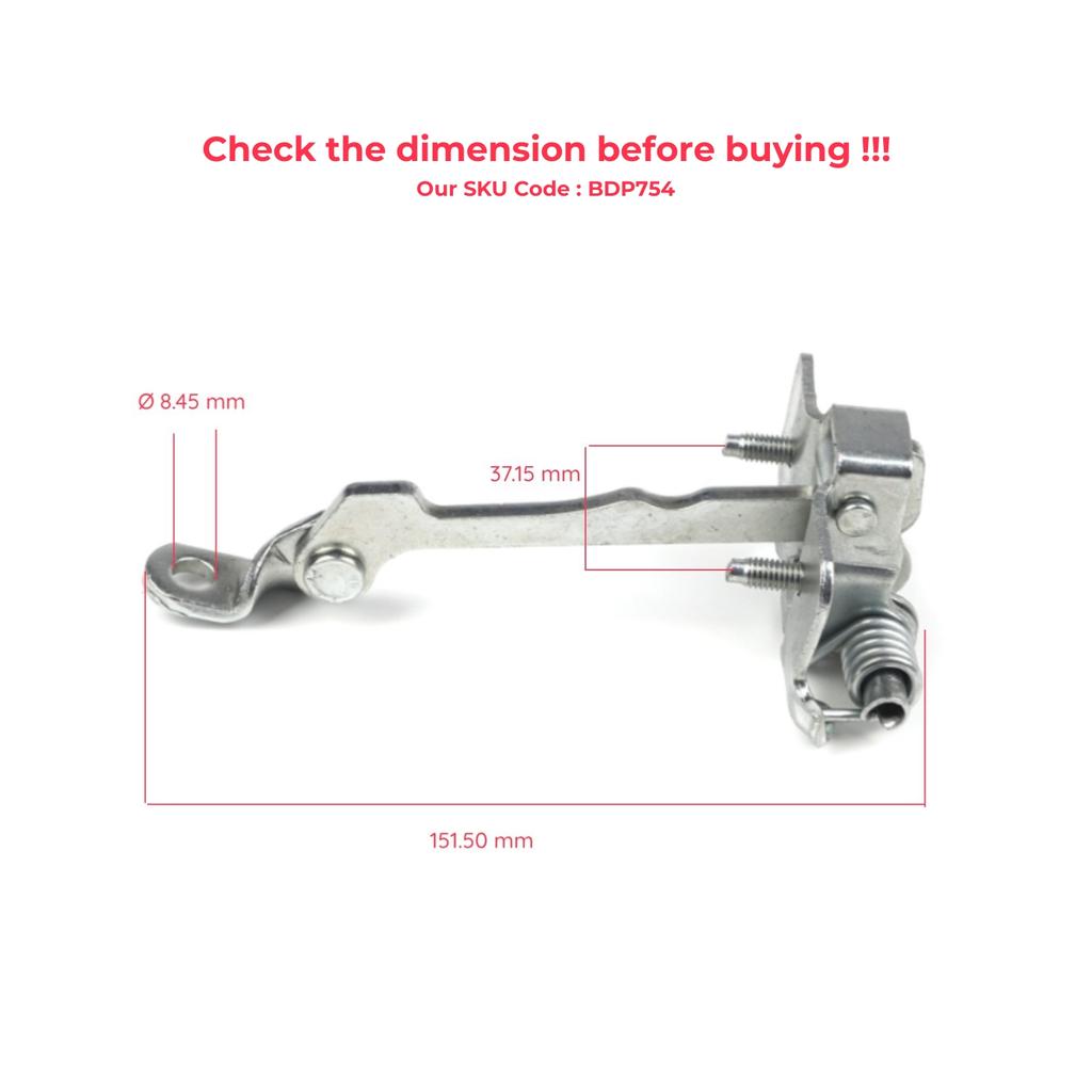EDP754 Front Left OR Right Door Catch Hinge Brake Stop Check Strap Limiter for Renault Laguna MK1 X56 1993-2001 7700424784