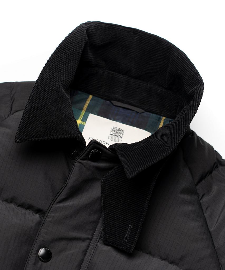 Edinburgh Club Corduroy Heavy Down Jumper [Black]