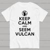Keep Calm and Seem Vulcan Cotton Summer Casual Cool Loose T-Shirt