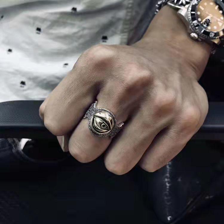 Horus Eye Adjustable Retro Ring