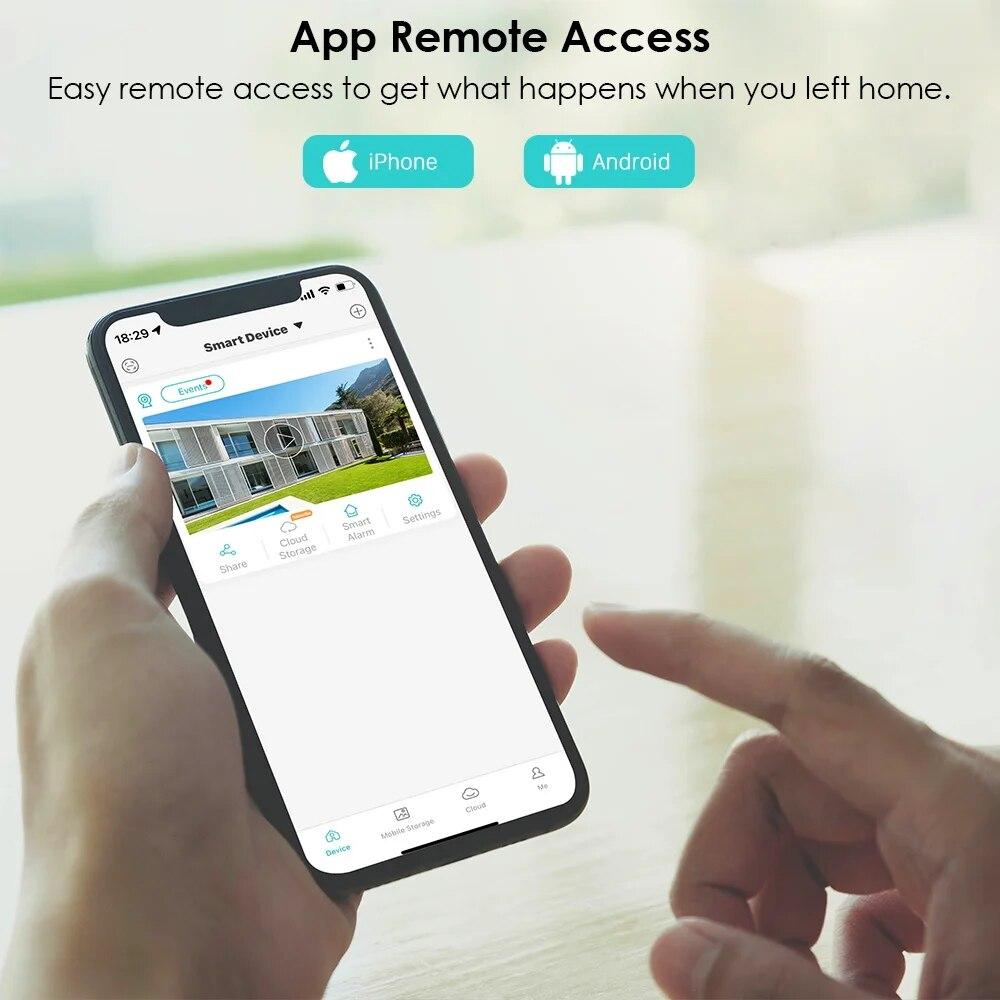 Новая 8-мегапиксельная 4K PTZ IP-камера с 8-кратным зумом, двойным объективом, камера видеонаблюдения с обнаружением человека, 4-мегапиксельная уличная камера видеонаблюдения, Wi-Fi, камера видеонаблюдения, приложение ICSEE