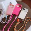 Модный чехол-шнурок для iPhone 17 Pro Max 14 12 11 13 15 16 Plus 17 Air Ударопрочный Конфетный Crossbody Шнурок на шею Плетеный Ремешок Чехол