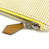 HERMES Flat pouch with embroidery "Fauble Corner" PM Cosmetics Pouch Clutch Bag
