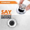 Bathroom sink drain filter Inoxidable Bathroom Drain Hair Catcher Tub Sink Strainer 3pcs