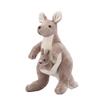 Kangaroo Plush Toy Kangaroo Mother with Baby Cute Appease Doll Creative Mother-Child Cute Doll To Send Children's Birthday Gifts