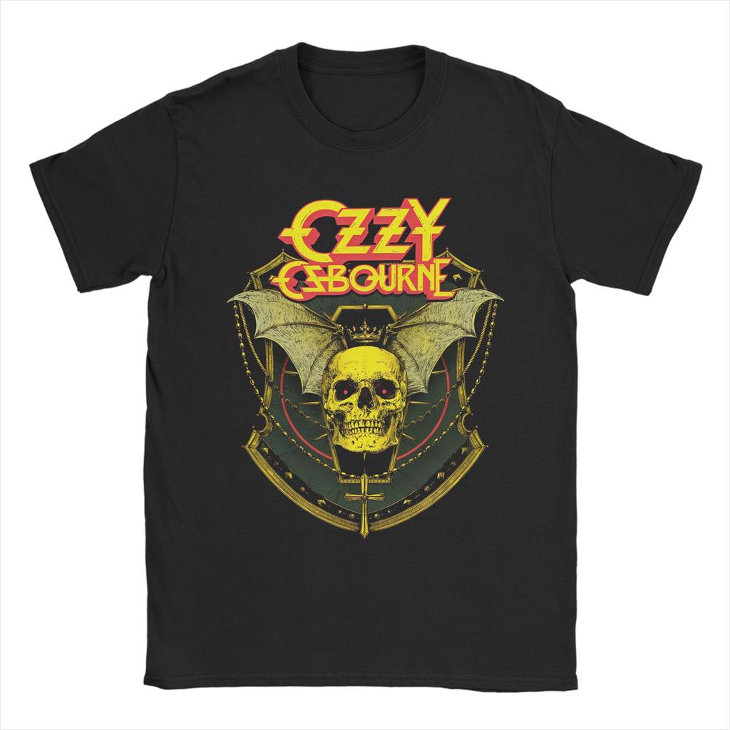 Unique Ozzy Osbourne TShirt Men Women Crewneck Cotton T Shirt Short Sleeve Tee Shirt Loose and Casual Clothing