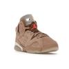 Детские кроссовки Travis Scott x Air Jordan 6 Retro PS British цвета хаки Светло-коричневый с парусом DH0693-200