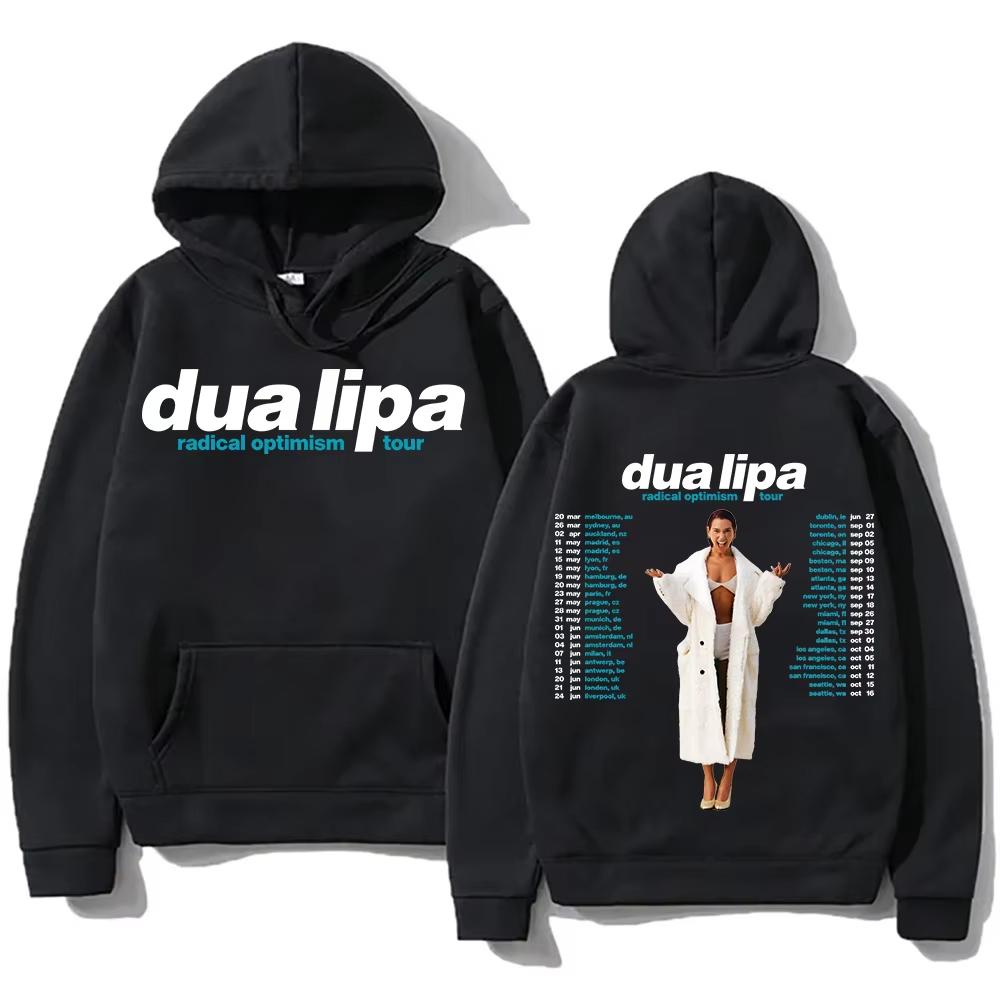 Толстовки Radical Optimism Tour Толстовки Dua-Lipa Популярные тренды Унисекс Пуловеры Хай-стрит Свободная Повседневная одежда Топы Пальто