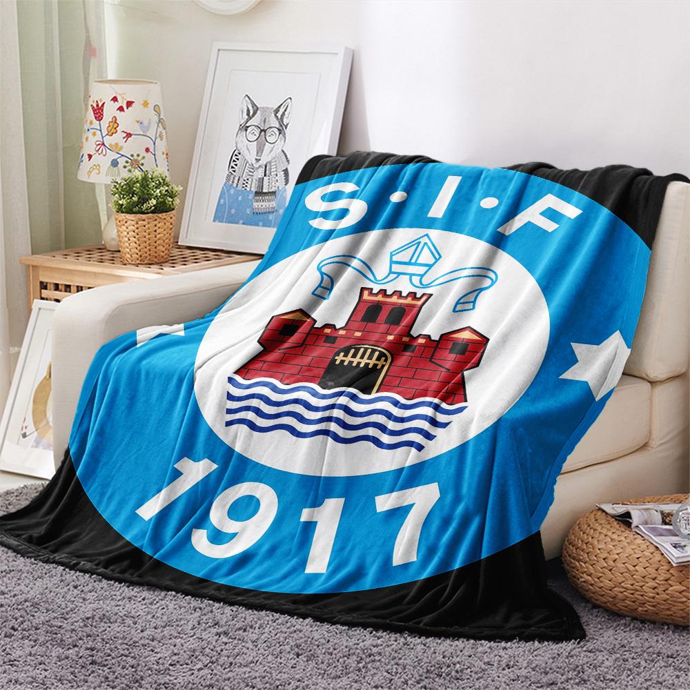 Silkeborg Sports Association Print Flannel Blanket, High quality Comfortable for All Seasons, Home Decor, Warmth and Comfort