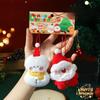 Christmas Decoration Plush Toy Snowman Santa Claus Pendant Gift Keychain Creative and Interesting Pendant Plush Doll Dolls