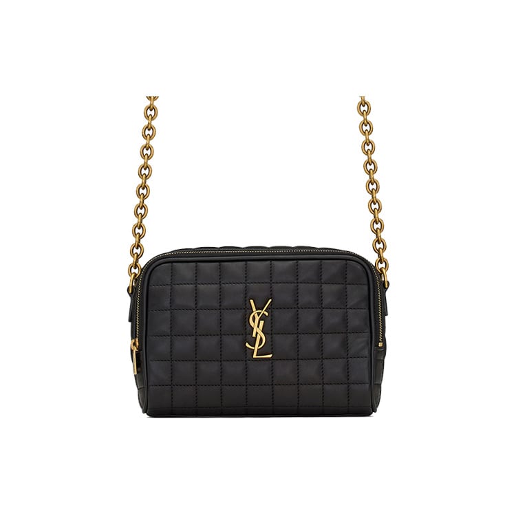 SAINT LAURENT Sheepskin Camera Bag, Shoulder Bag, Crossbody Bag Mini Women's Black 764809-AABVP-1000