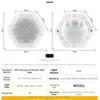 6 шт. Солнечные уличные настенные светильники Соединяемые водонепроницаемые шестигранные светильники для украшения сада Атмосферное освещение