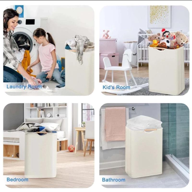 Dirty Clothes Storage Basket Large Laundry Hamper Home Folding Laundry Basket Organizer