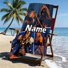 Custom Name Personalized Final Fantasy Print Beach Towel, for Trip Camping Beach Party Home Decor, Birthday Gift for Family & Friends