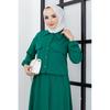 Женский хиджаб с карманом на пуговицах и эластичной расклешенной юбкой с манжетами
