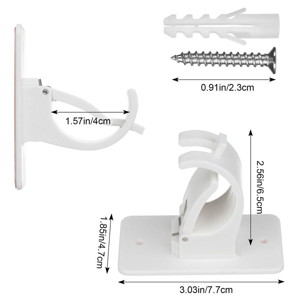 Главная Пластиковые винты Монтажный кронштейн для карниза для штор Держатель для карниза Настенные крючки Фиксирующий держатель для карниза