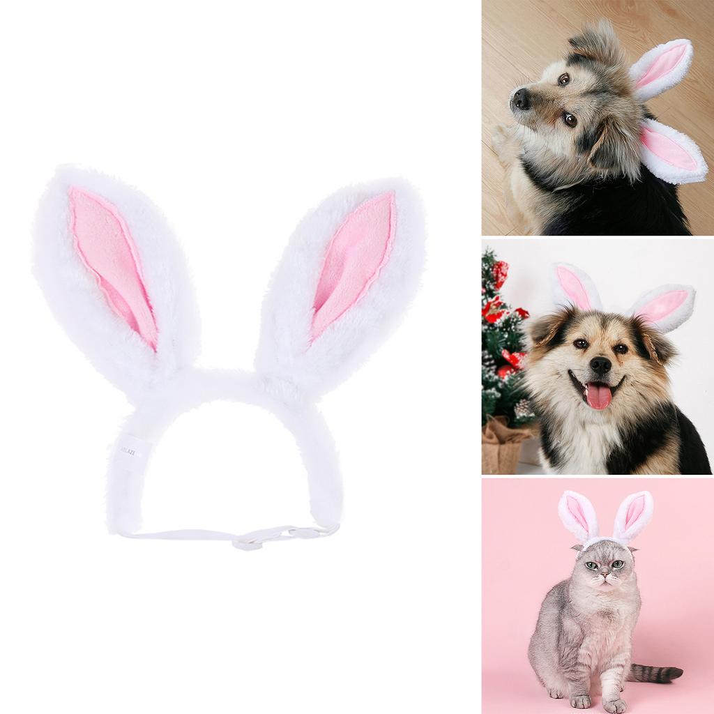 Lovely Bunnies Ear Headbands Durability Pet Headpiece Dog Halloweens Headbands for Easter and Festives Celebrations