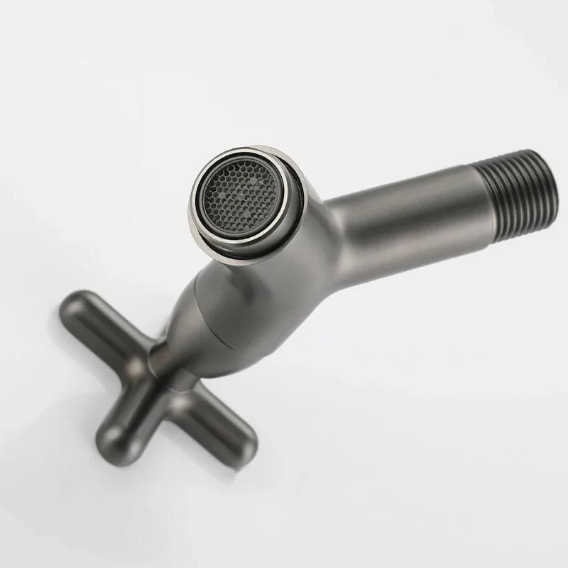 Настенный латунный смеситель для раковины, уличный садовый излив, кран для швабры, кран для умывания, одинарный холодный, для ванной комнаты