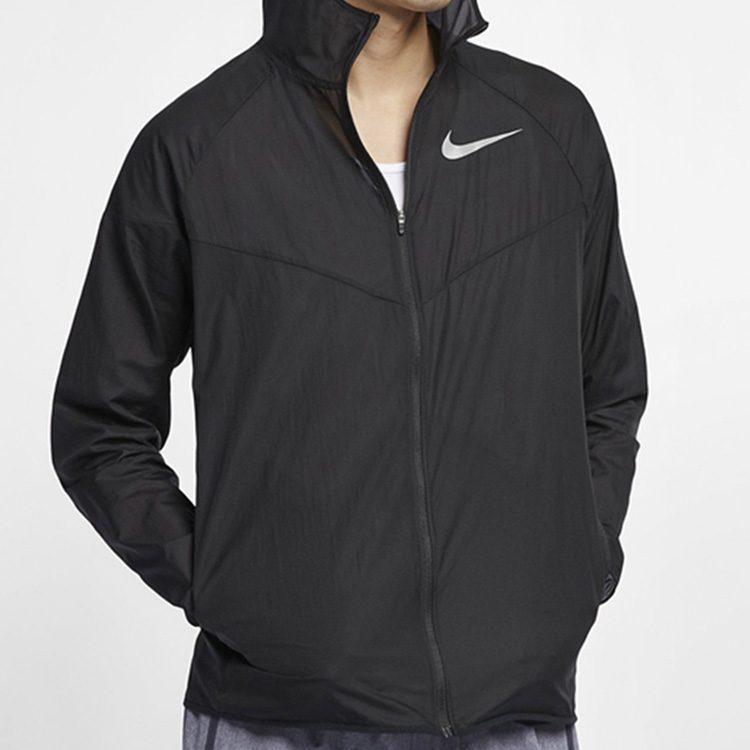 Nike Куртки Мужские Черные С Капюшоном Умеренные Прочие AR0258-011