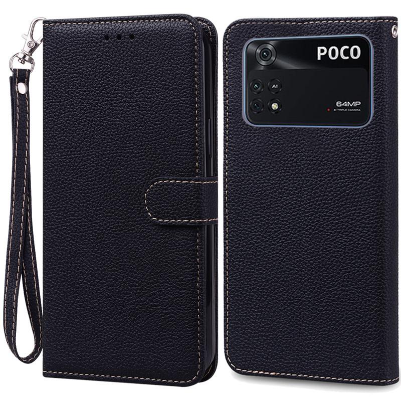 Чехол POCOM4 Poco M4 для POCO M4 Pro 4G, кожаный флип-чехол-кошелек для Xiaomi Mi POCO M4 Pro 5G, чехол для телефона Fundas Coque, мягкий TPU