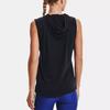 Under Armour Project Rock Johnson Printed Loose Training Hoodie женские толстовки с капюшоном черного цвета 1366003-001