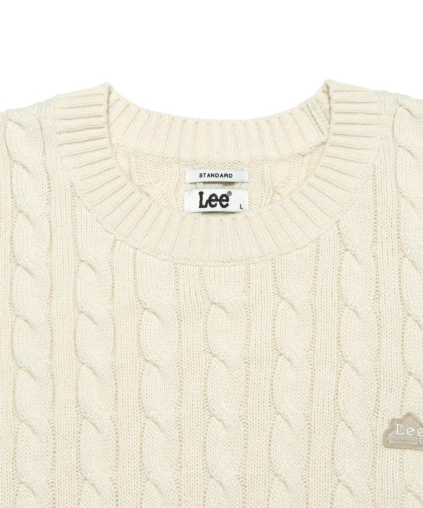 LEE Cable Round Knit Ivory