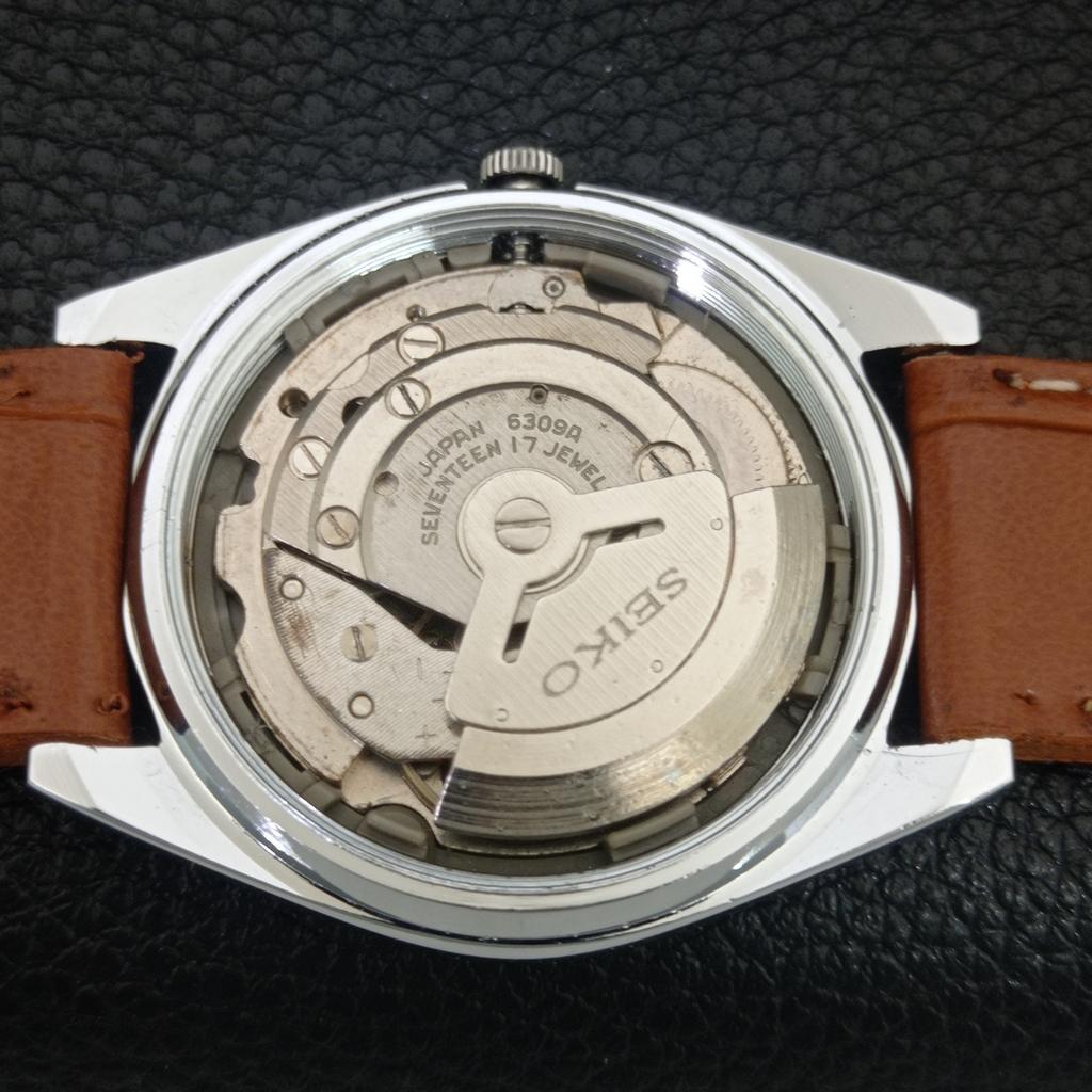 ОТРЕСТАВРИРОВАННЫЕ ВИНТАЖНЫЕ МУЖСКИЕ АВТОМАТИЧЕСКИЕ ЧАСЫ SEIKO 6309A ЯПОНИЯ БЕЛЫЙ ЦИФЕРБЛАТ a442761-1