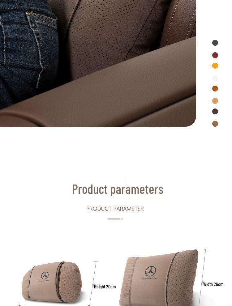 Compatible with Mercedes Headrest Maybach Neck Support: Fits S-Class, E-Class, C-Class, GLE, GLC, GLB, GLS.