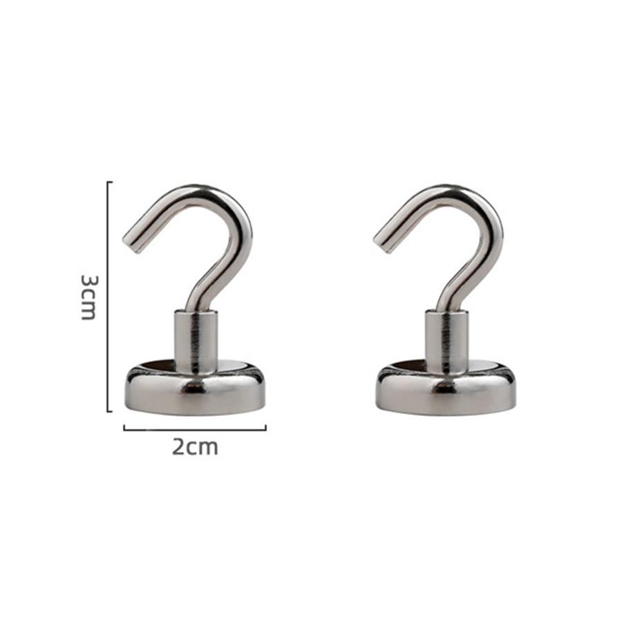 2 шт. мощные магнитные крючки, сверхмощные настенные крючки, вешалка для ключей, подвесная вешалка для чашки для дома, кухни, организация хранения