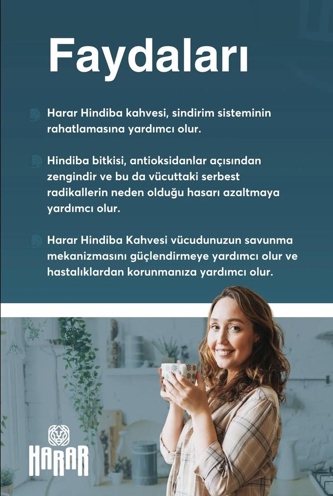 Harar Chicory Coffee Collagen Detox Slimming Weight Loss Diet Coffee 1 Month - (60 USES) 150gr