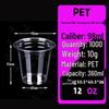 Одноразовый пластиковый стаканчик PET калибра 98 для кофе, молочного чая, холодных напитков, лимонада, приготовленного вручную, с возможностью нанесения индивидуального логотипа