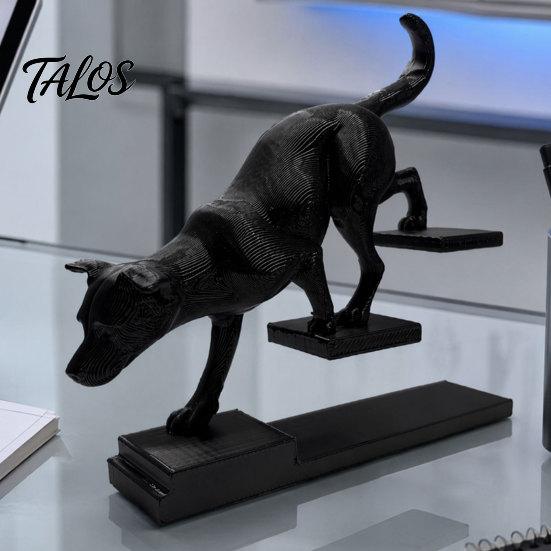 Talos 3D-печатная фигурка кошки и собаки, скульптура животного на ступеньках, форма кошки/собаки, шагающая, художественное настольное украшение, подарок