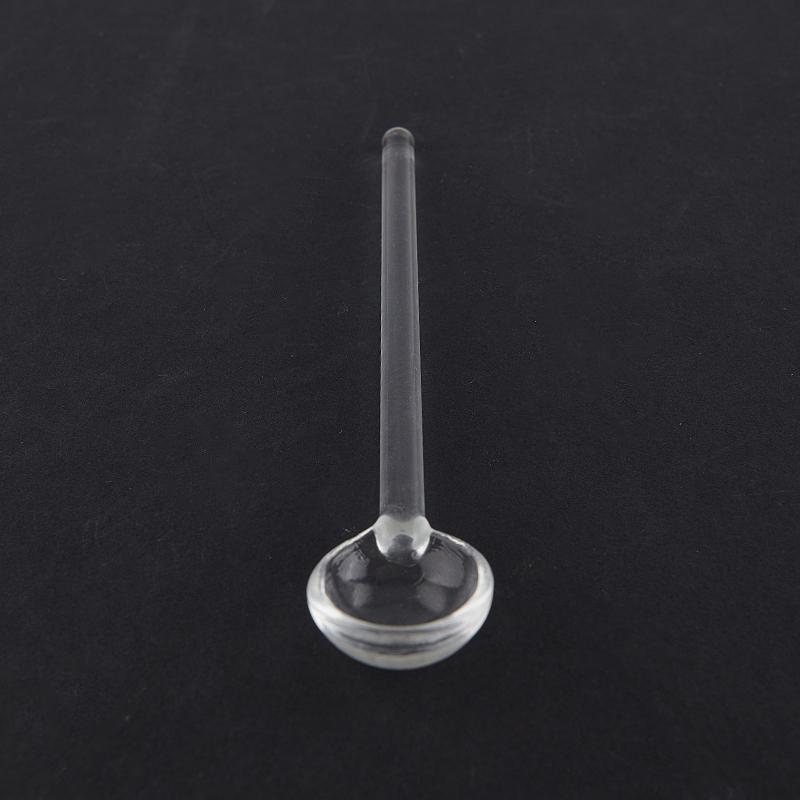 Стеклянная чайная ложка с длинной ручкой, посуда, прозрачная ложка для перемешивания кофе