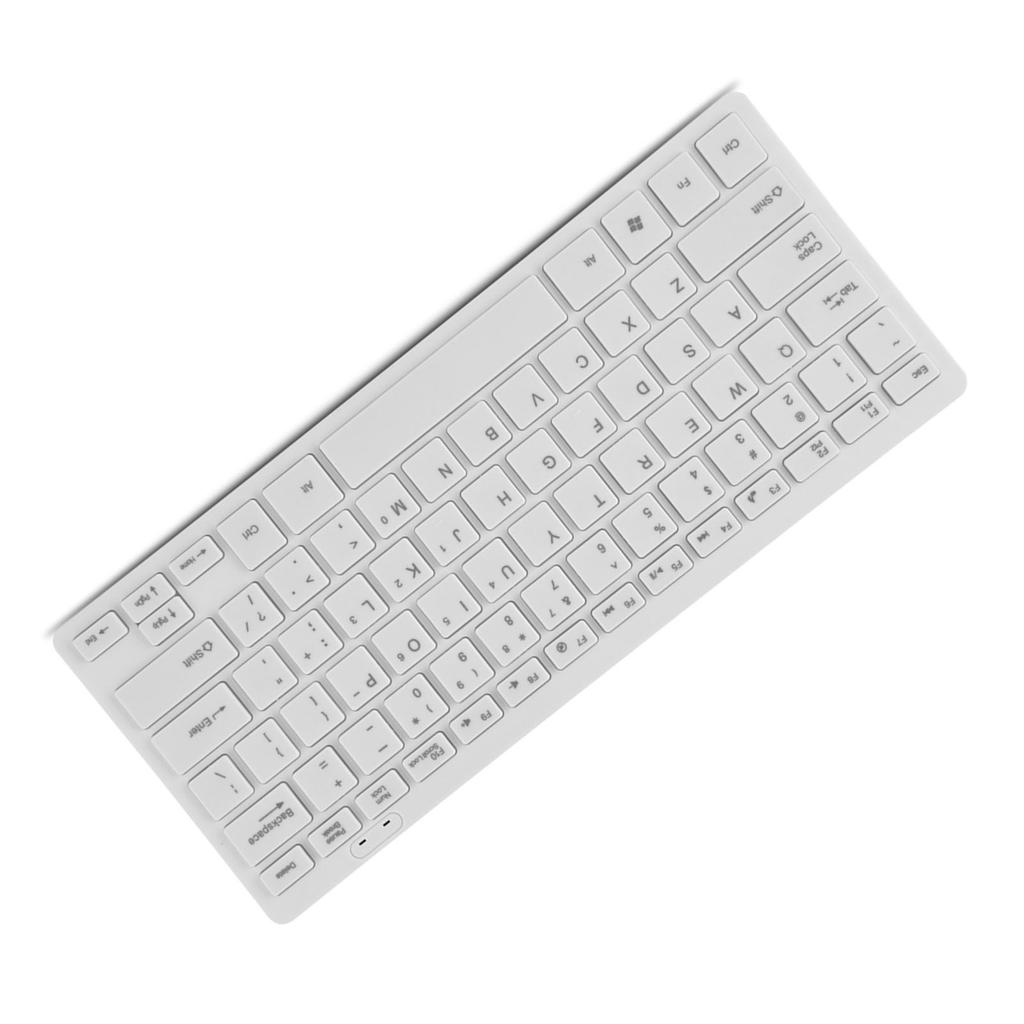 78 клавиш Тонкая USB-клавиатура с проводом для настольного компьютера, ноутбука, ПК (черный)