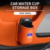 For Ford Mondeo Focus Explorer Escape Kuga Everest Bronco F-150 Ranger Transit Car Door Leather Cup Storage Box CVX1 W6