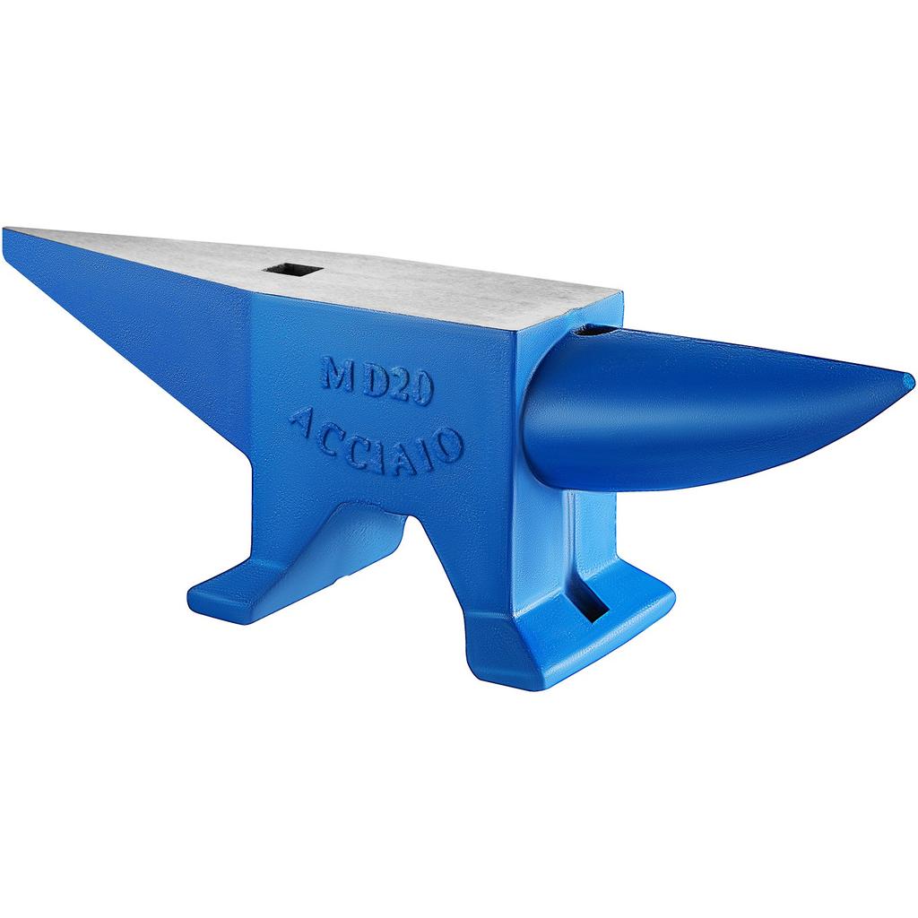 VEVOR Single Horn Anvil 20 kg Steel Anvil Blacksmith for Sale Forge Tools and Equipment Anvil Rugged Round and Square Hole Horn Anvil Blacksmith