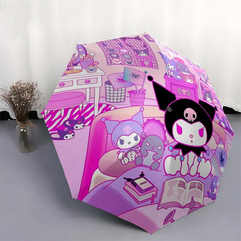 1pc Kawaii Cat Umbrella: Automatic Opening & Closing, Foldable Design, Outdoor Use, Perfect Gift for Fans and Travelers.N022
