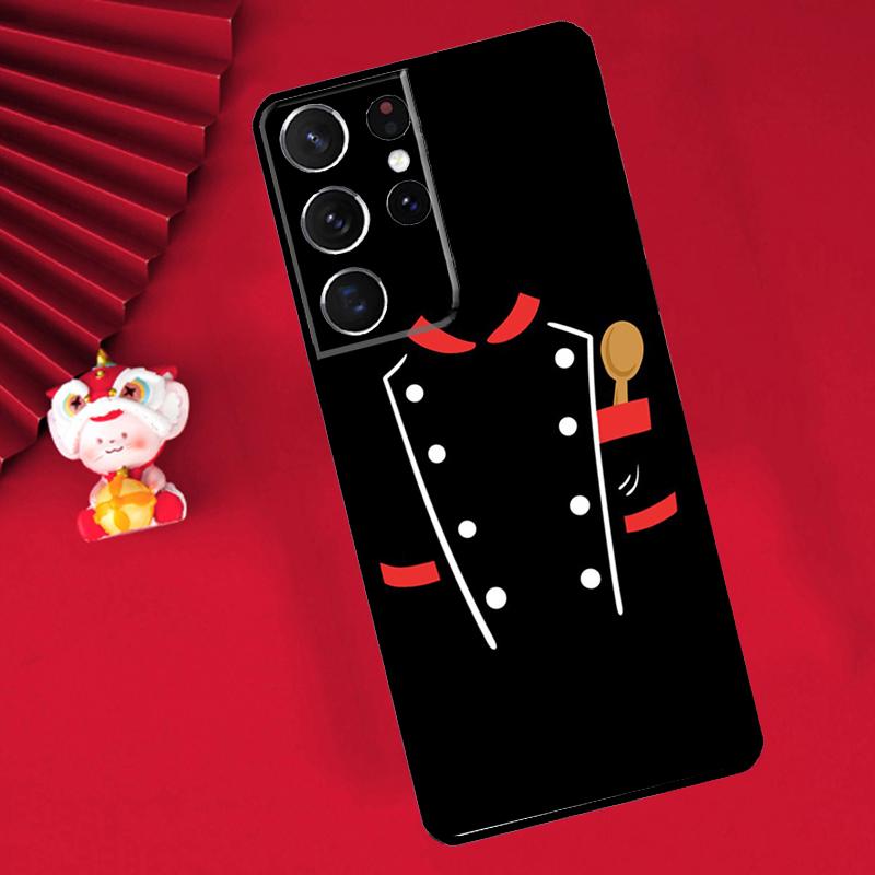 Chef Uniform Case For Samsung Galaxy S24 S23 S25 S26 Ultra S20 FE S21 S22 Plus S10 S25 FE Cover Funda