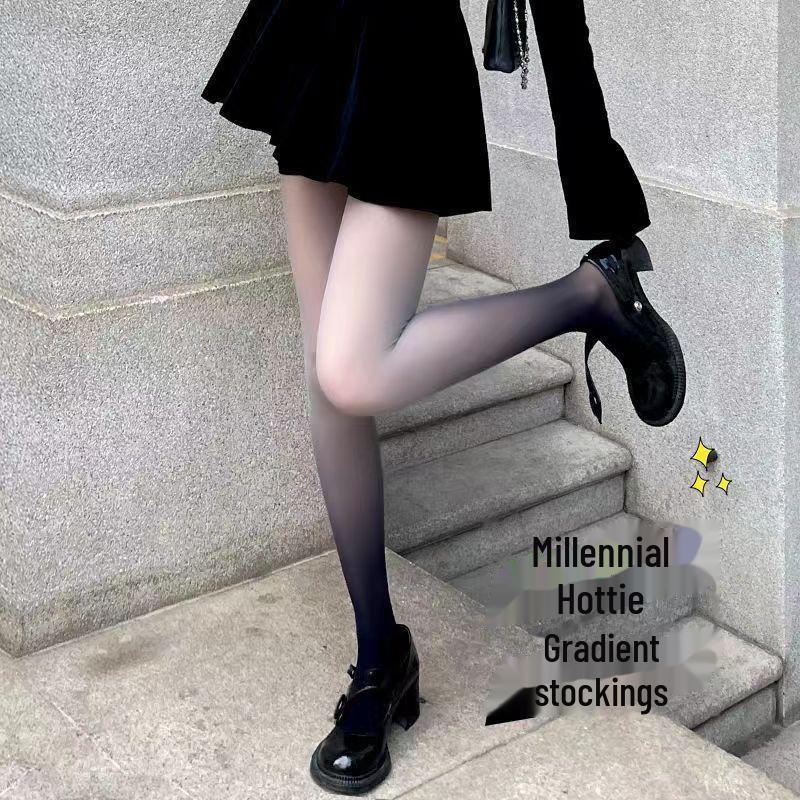 Женские колготки Gradient Velvet 80D — тонкие, не застревают, цветные