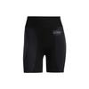 Spliced Logo Slim Fit Sports Cycling Fitness Shorts Women Shorts Black GL8519